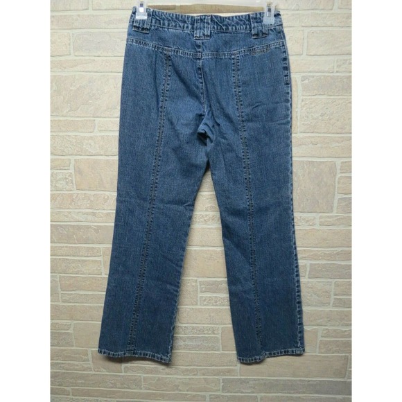 Vintage DKNY Jeans Denim Size 4 100% Cotton w/ Seams on Front and Back of Legs - Picture 6 of 10